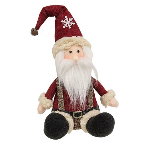 Angle. BreeBe - Cozy Snowflake Stuffed Moose/Santa Sitter 2 Asstd. - Multicolor.