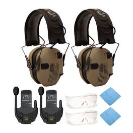 WAO - Walker's Razor Slim Electronic Shooting Hearing Protection Muff (2-Pack) Bundle - Black