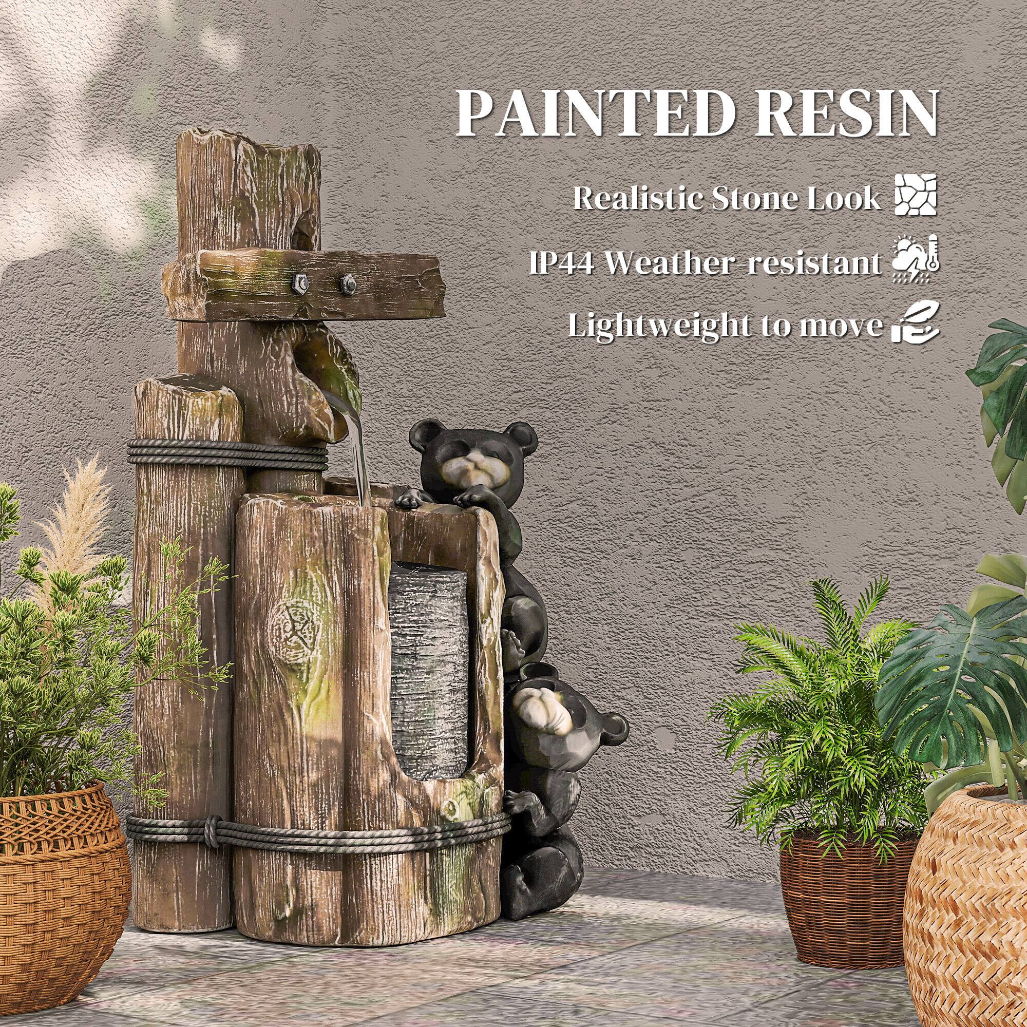 PAINTED RESIN  
Realistic Stone Look  
IP44 Weather resistant  
Lightweight to move