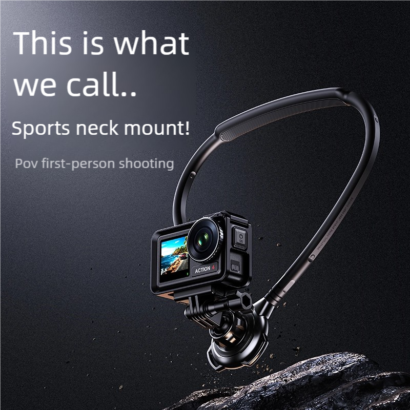 This is what we call.. Sports neck mount! Pov first-person shooting ACTION