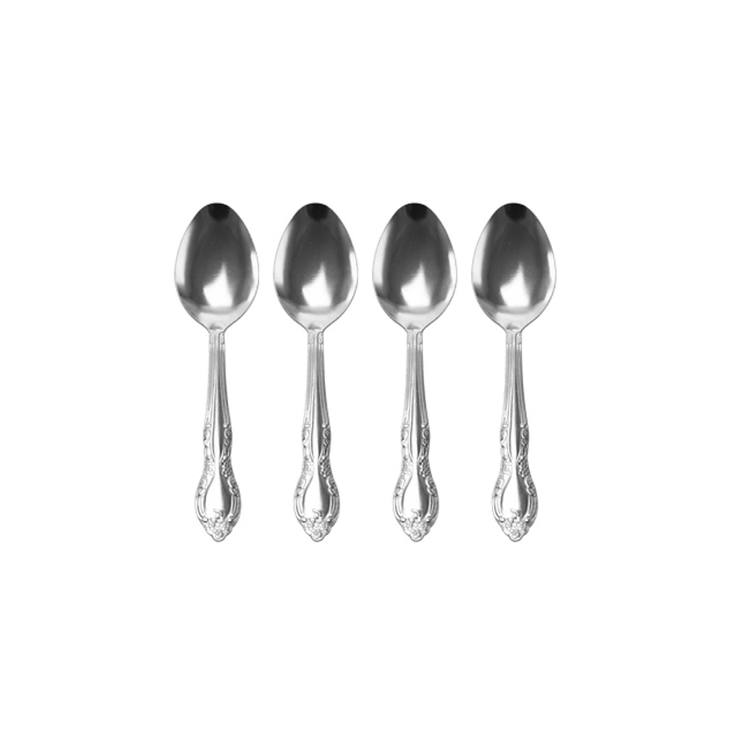 Alt View 1. Gibson - Abbie 24 Piece Stainless Steel Teaspoon Set - Silver.