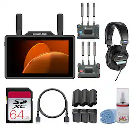 HollyView - Hollyland Pyro S Wireless Video Transmission Receiver System 4K HDMI SDI Bundle - Black