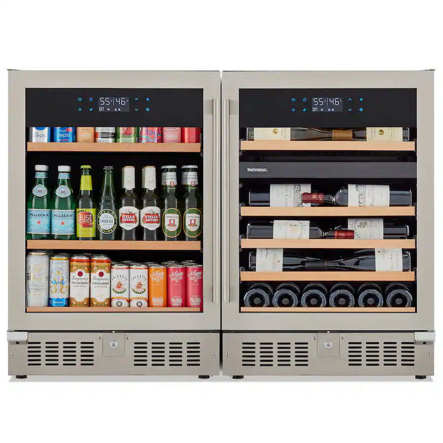 Wine Enthusiast SommSeries2 Beverage Station 46 bottle Dual Zone and ...