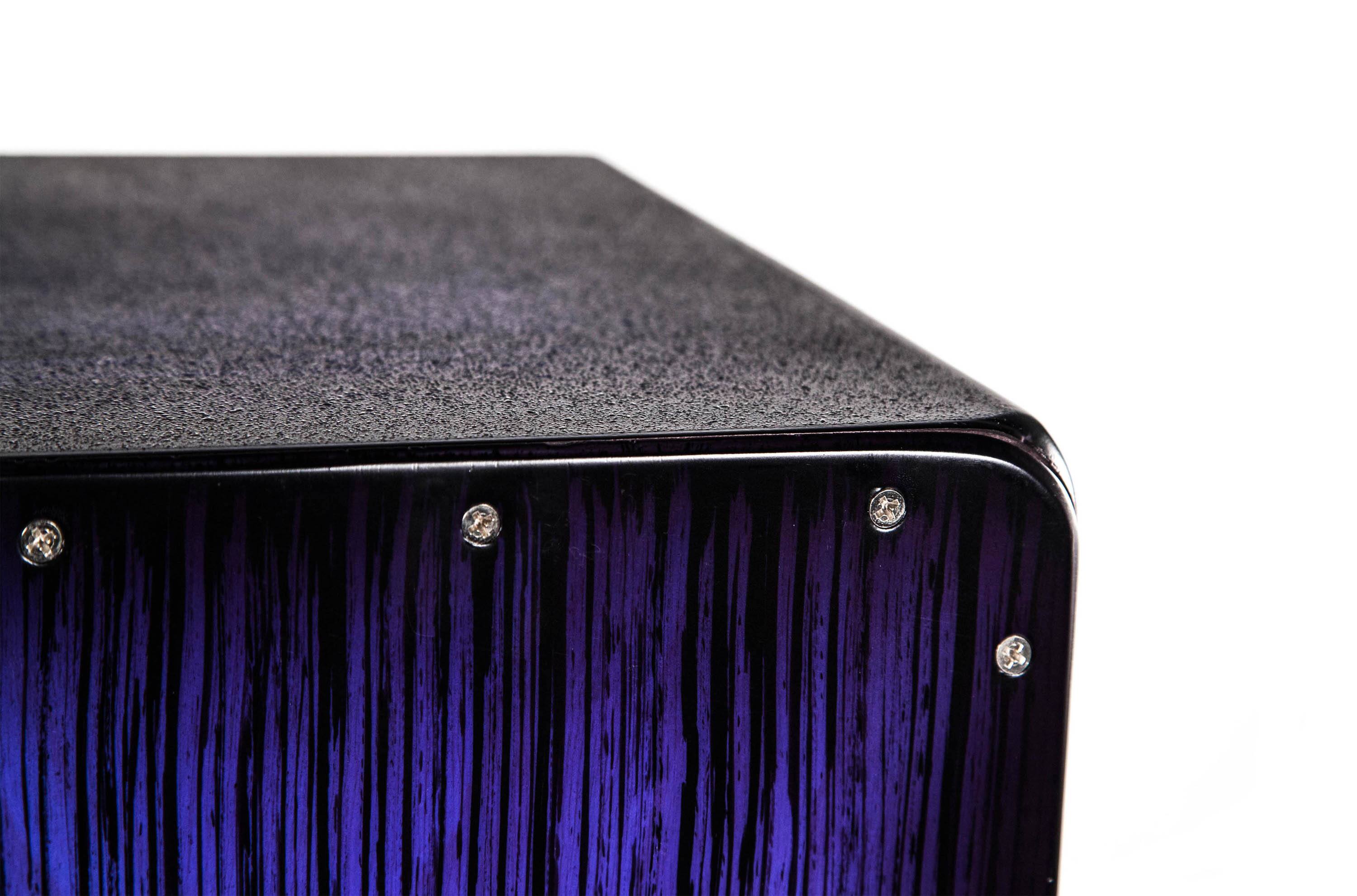 Left. Latin Percussion - Snare Cajon Drum Birch Poplar Body Snare Wires Rubber Feet.