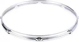 Gibraltar Hardware - 16" 8 Lug Triple Flange Drum Hoop, 3mm Heavy Duty Chrome Steel Rim for Snares & Toms, Die Cast Feel w/ Classic Open Tone