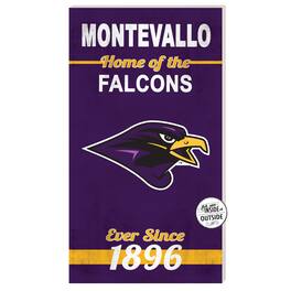 Jardine - Montevallo Falcons 11" x 20" Indoor/Outdoor Home Of The Sign - Purple