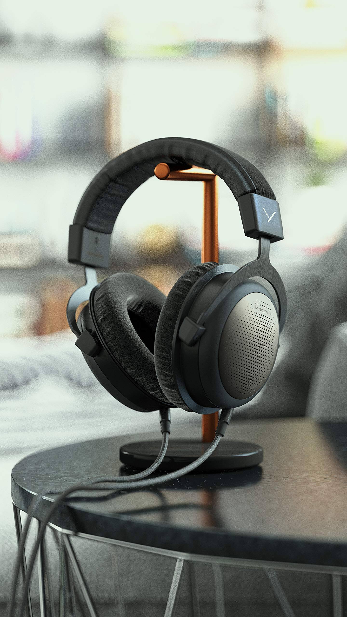 Alt View 1. Beyerdynamic - Beyerdynamic T1 3rd Gen Dynamic High-End Tesla Headphones - Black.