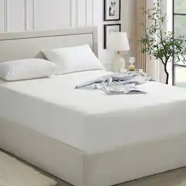 Dan River - Ice Cooling Waterproof Mattress Protector – Tencel Blend, Deep Pocket with Corner Elastic - Standard