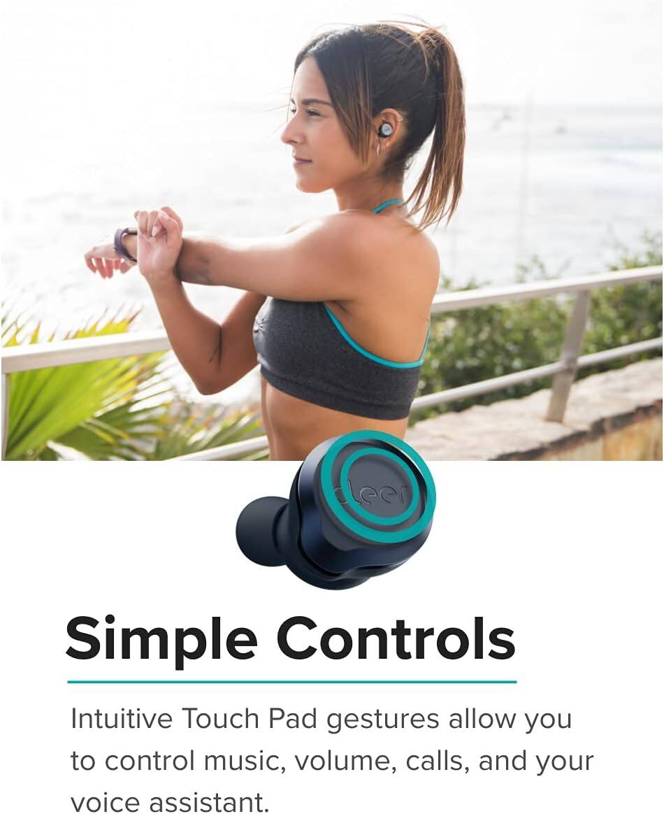 Simple Controls
Intuitive Touch Pad gestures allow you to control music, volume, calls, and your voice assistant.