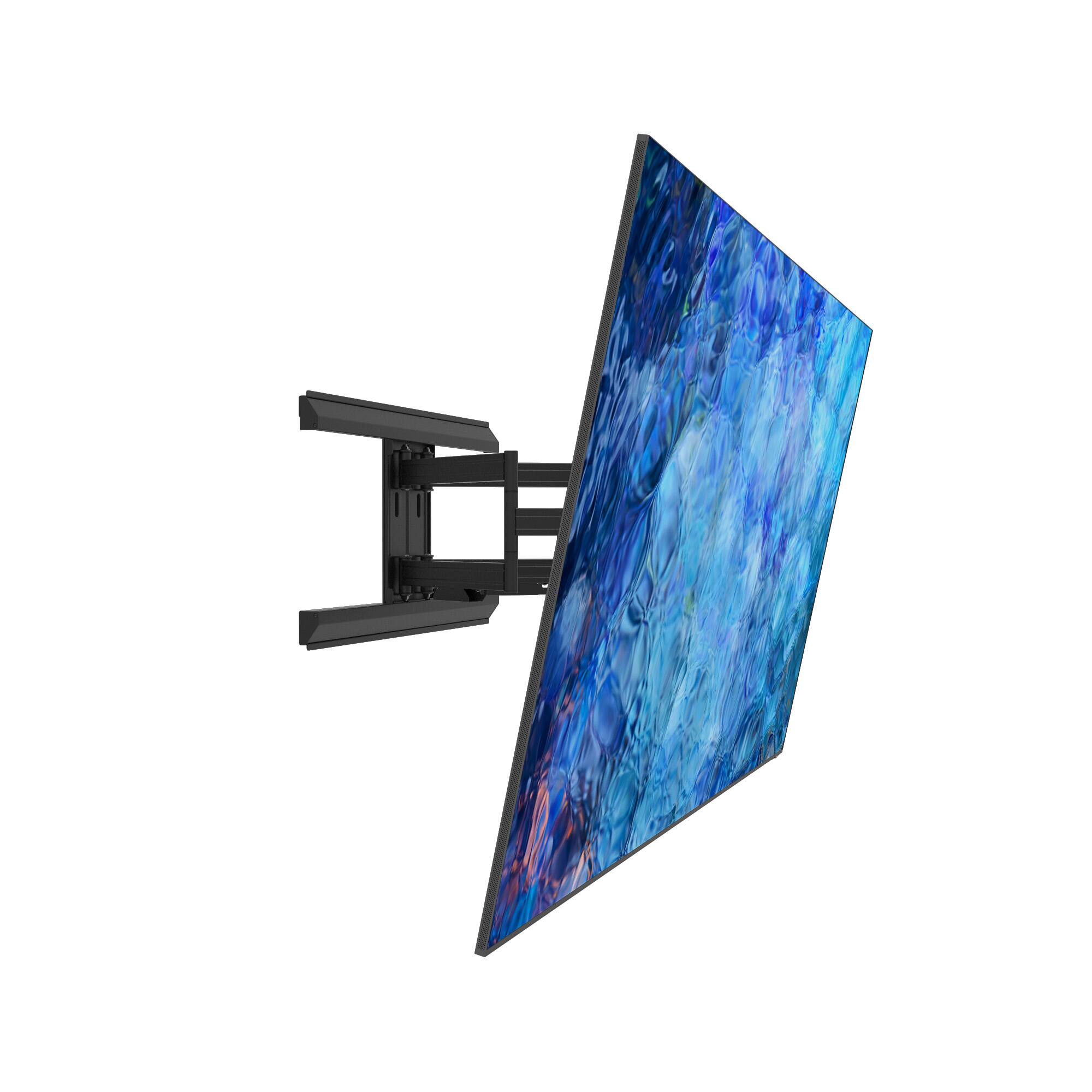 Angle. Kanto - Pro Series Full Motion TV Wall Mount with Adjustable Offset for 55" - 120" TVs - Black.