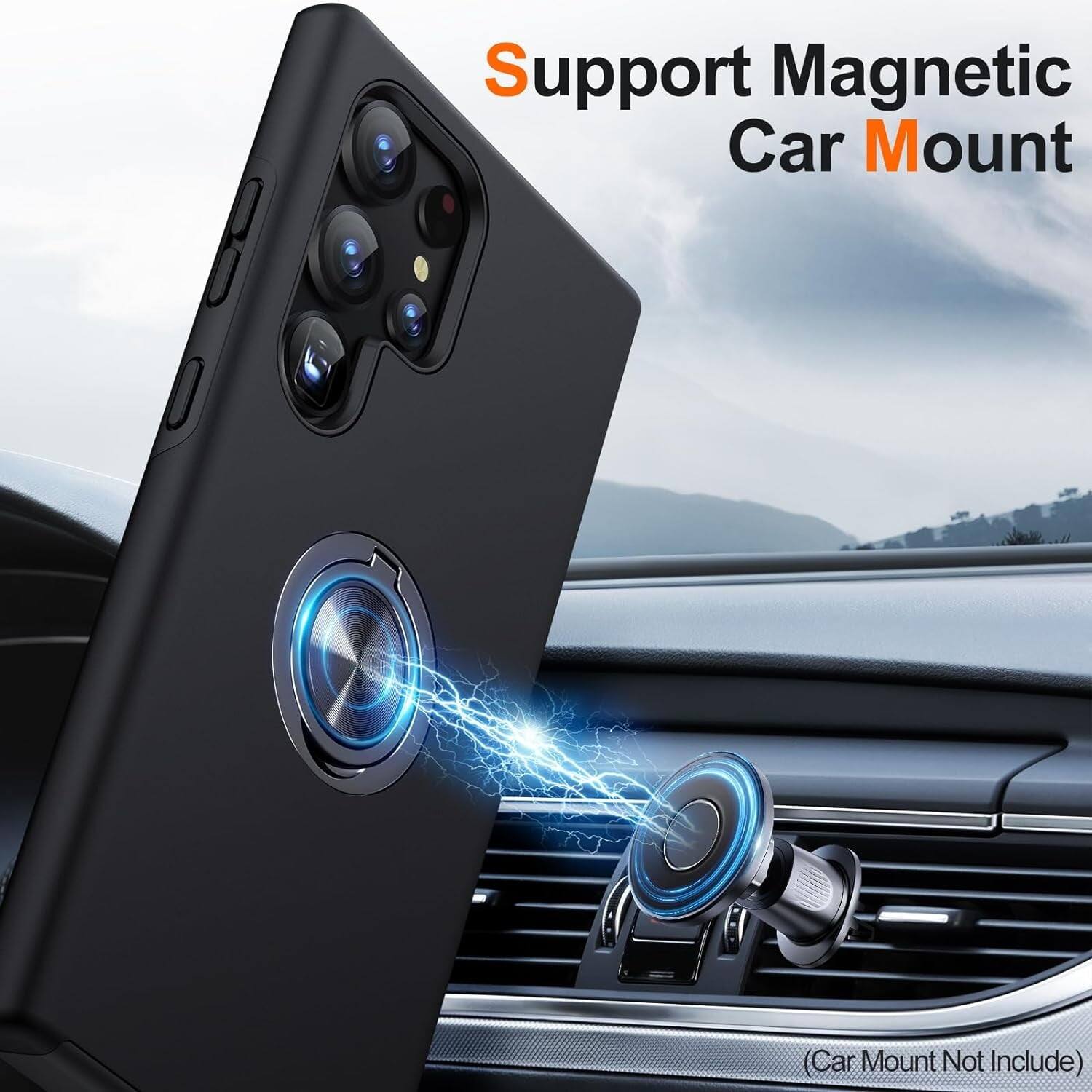 Support Magnetic Car Mount
(Car Mount Not Include)