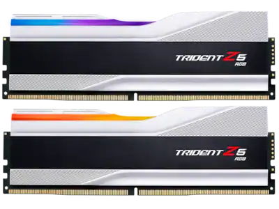 G.SKILL Trident Z5 RGB 32GB DDR5 6000MHz RAM (2x16GB) Silver G.SKILL Trident Z5 RGB 32GB DDR5 6000MHz RAM (2x16GB) Silver