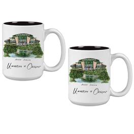 Indigo Falls - Oregon Ducks 2-Pack 15oz. Laura Wilcox University Mug Set - Multicolor