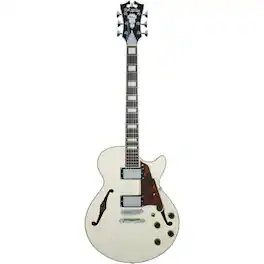 D'Angelico Guitars - Premier SS Single-Cutaway Semi-Hollow Body Electric Guitar with Stopbar Tailpiece, Ovangkol
