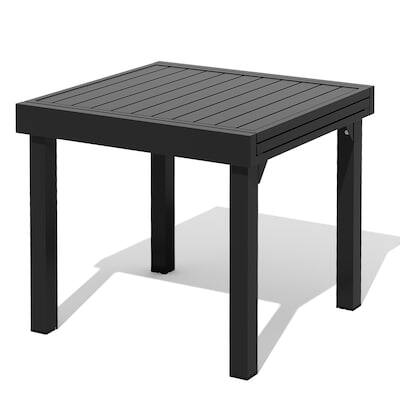 Alt View 4. Crestlive Products - Crestlive Products 63in Large Patio All Aluminum Rust Resistant Extendable Outdoor Dining Table 31.5inWx63inL - Black.