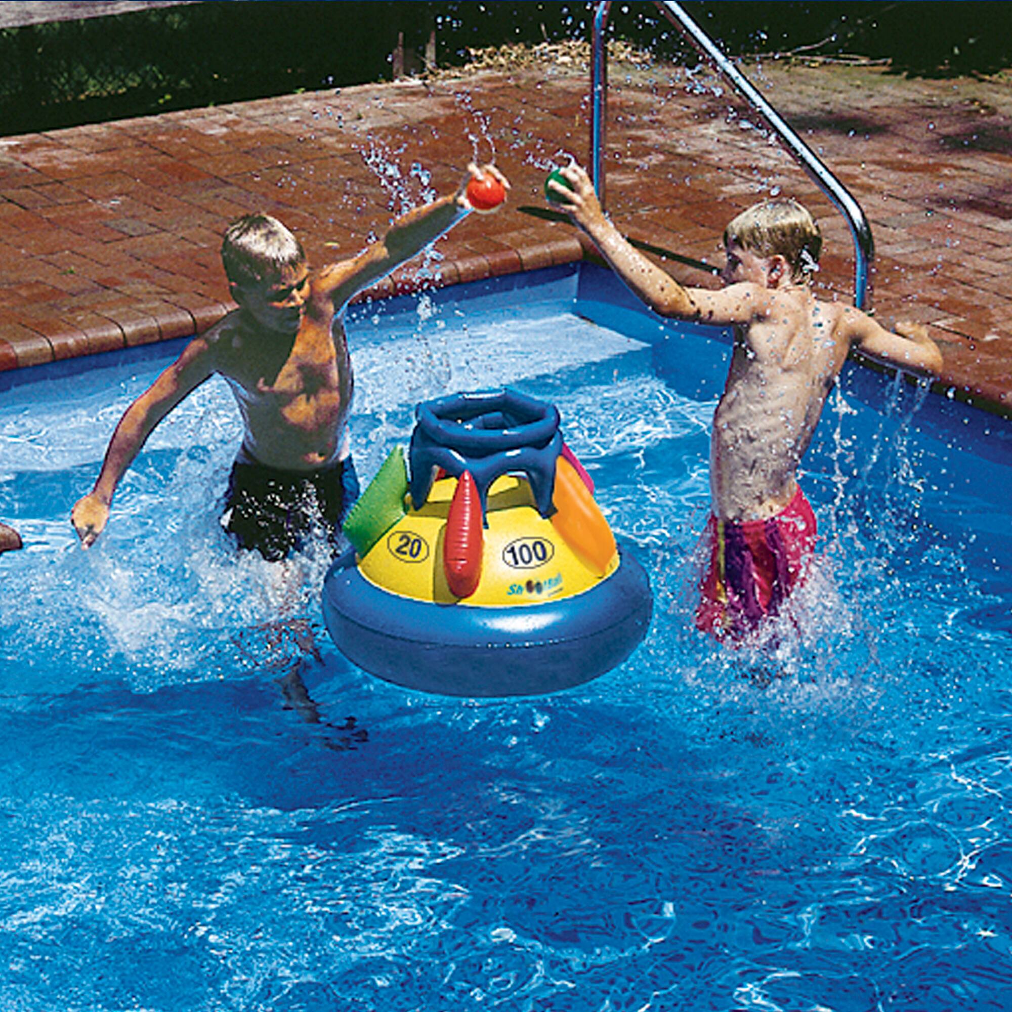 Alt View 2. Swim Central - Inflatable Shootball Floating Swinmming Pool Game - 24" - Blue.