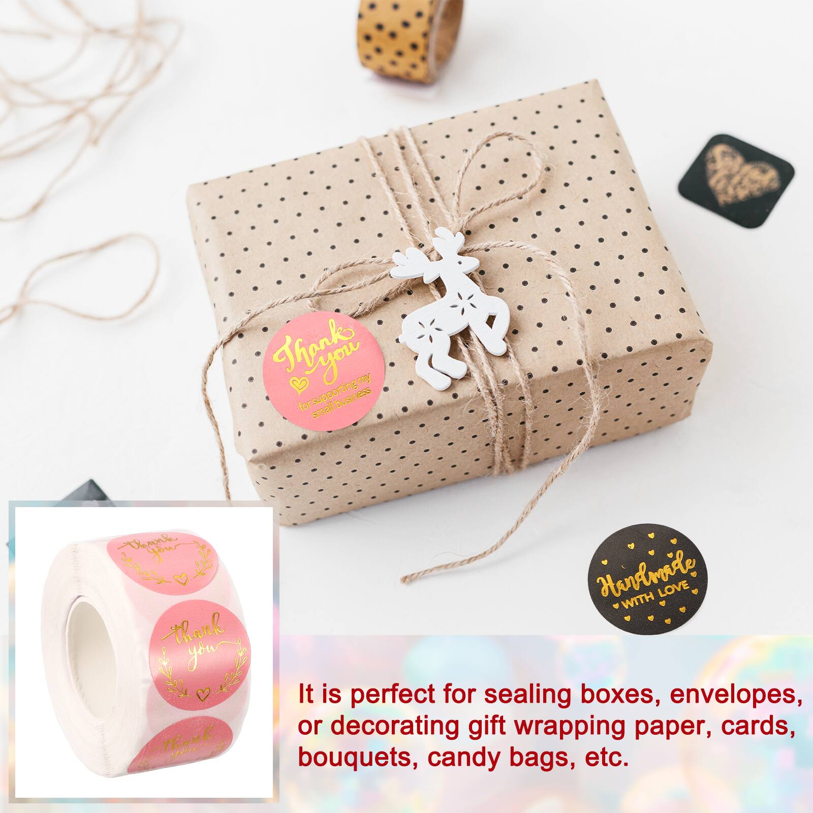 Thanks you my ting for supporting business small dmmd. Thank you! C Thank handmade WITH LOVE. It is perfect for sealing boxes, envelopes, or decorating gift wrapping paper, cards, bouquets, candy bags, etc.