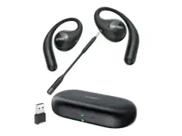 EMEET - AirFlow Open-Ear Headphones - EMO1BB-LD - Black