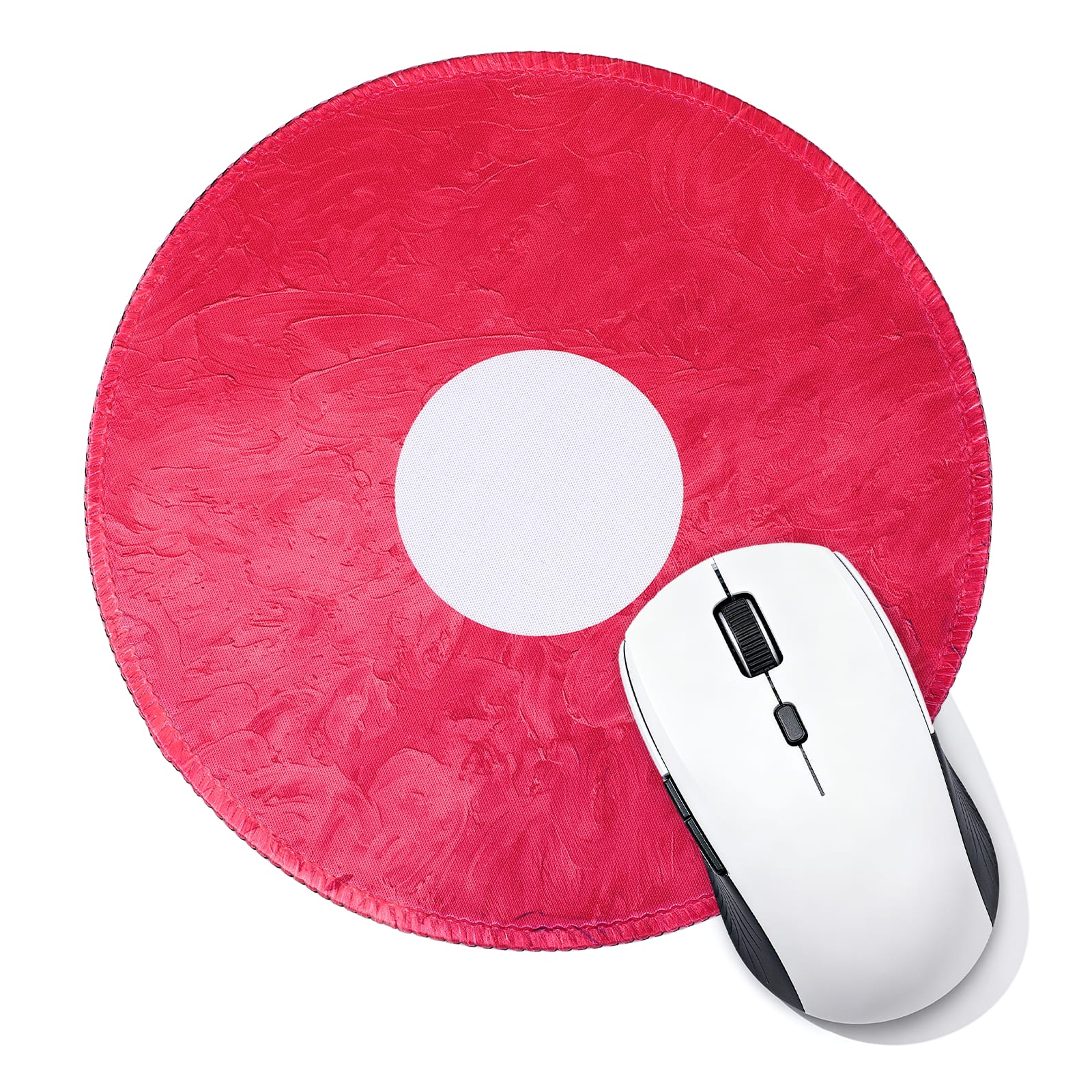 Unique Bargains - Donut Round Mouse Pad 7.9" Donut Printed Non-Slip Rubber Desk Mat for Office Home Laptop Computer Desk Accessories - Pink