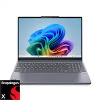 Lenovo - IdeaPad Slim 3x - Copilot+ PC - 15.3" 2k Touchscreen Laptop - Snapdragon X - 16GB Memory - 256GB SSD - Luna Grey - Front_Zoom