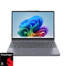 Front. Lenovo - IdeaPad Slim 3x - Copilot+ PC - 15.3" 2k Touchscreen Laptop - Snapdragon X 2025 - 16GB Memory - 256GB SSD - Luna Grey.