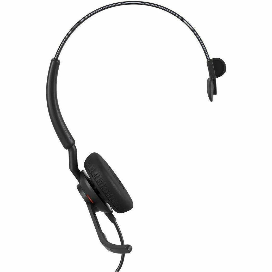 Alt View 3. Jabra - Jabra Engage 50 II Headset - Microsoft Teams Certification - Mono - USB Type A, USB Type C - Wired - 50 Hz to 20 kHz - Red.