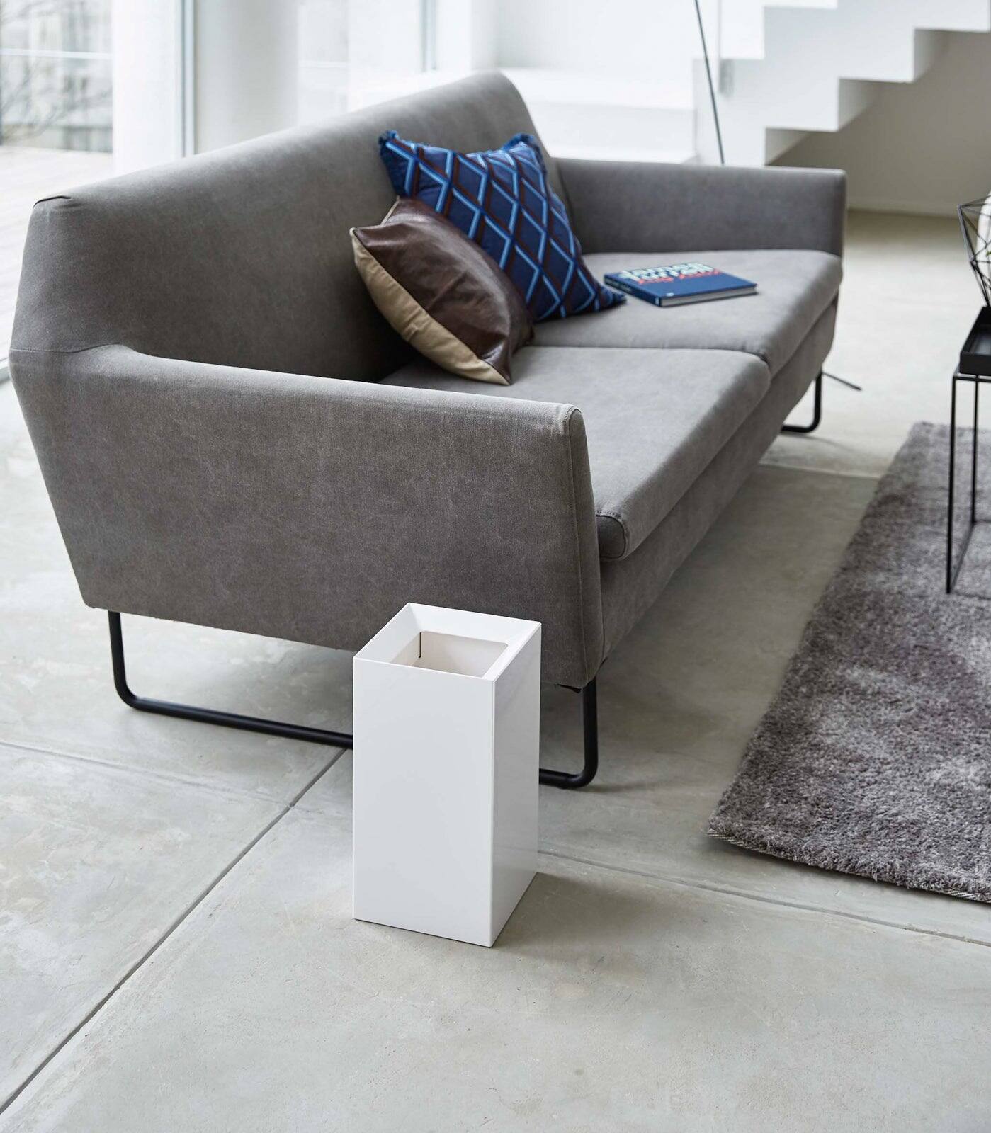 Alt View 1. Yamazaki Home - Trash Can - White.