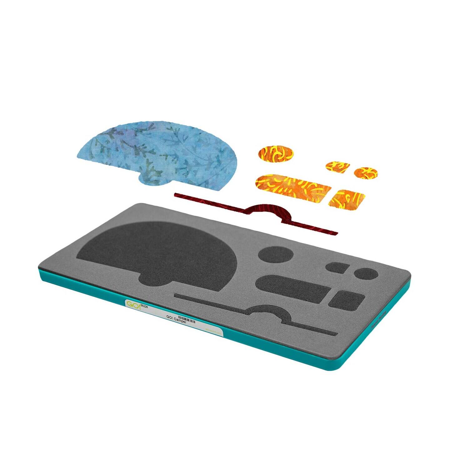 Left. AccuQuilt - Zippity Do Done 18" Black zipper with pull.