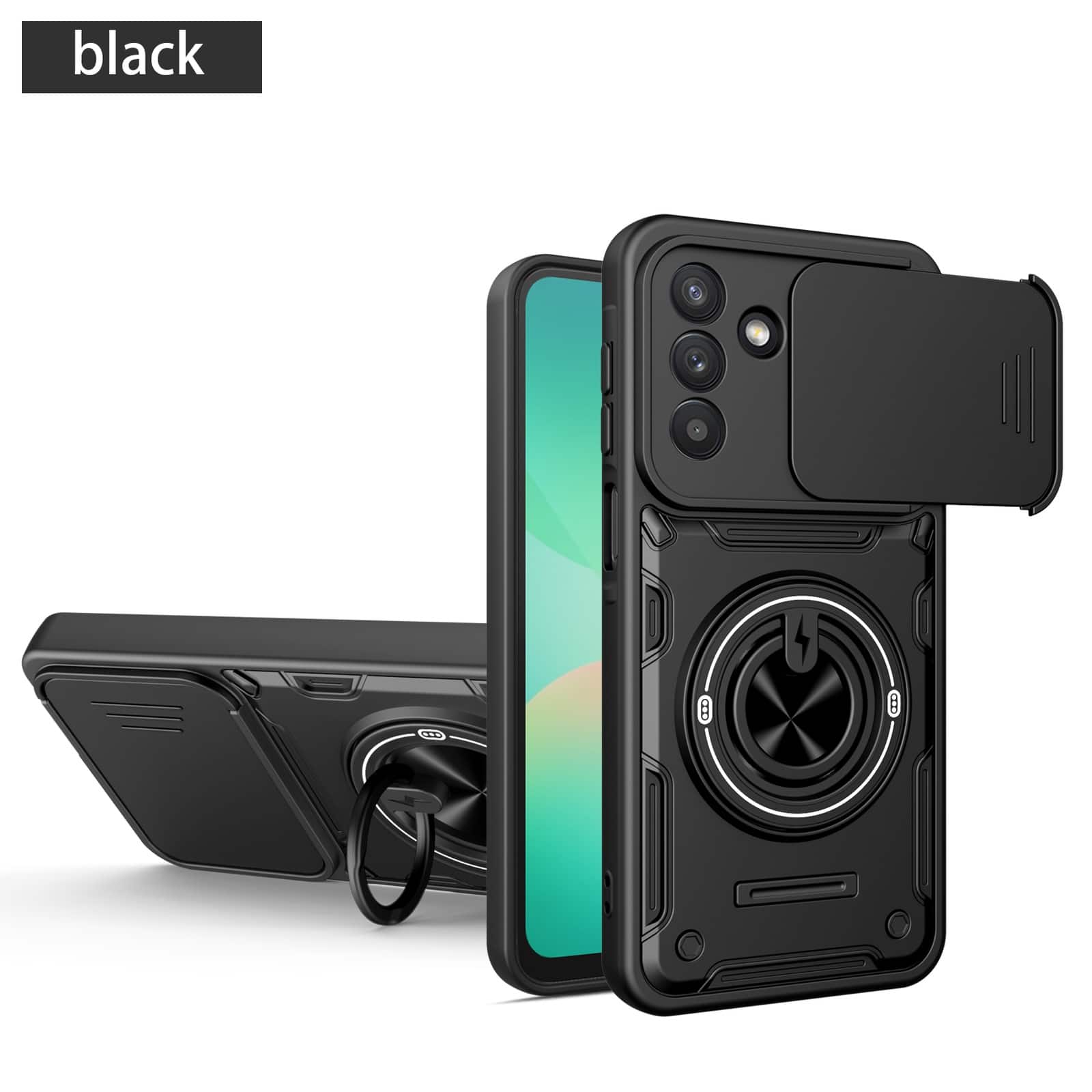UUCOVER - For Samsung Galaxy A17 / A26 5G Magnetic Case with Sliding Camera Cover and Rotating Kickstand, Shockproof Bumper Cover - Black price history on PriceWatchPro