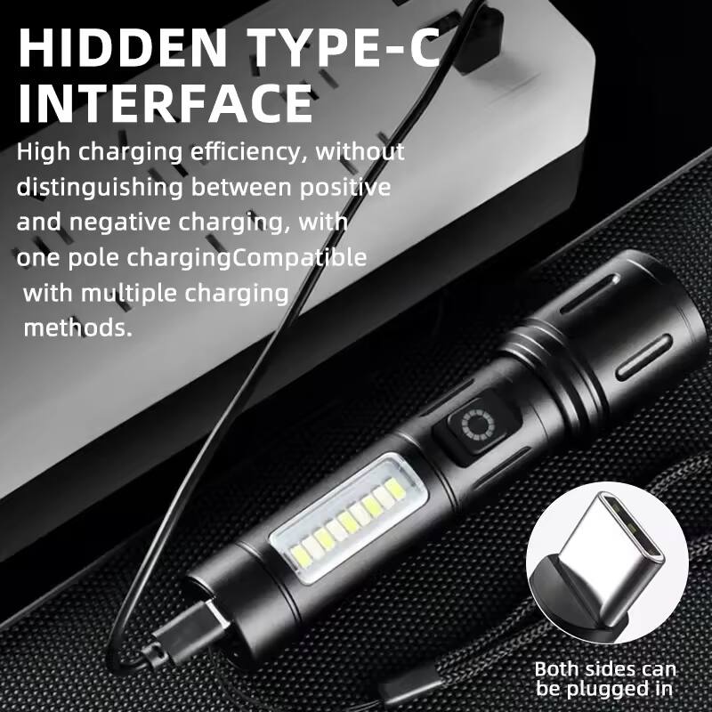 HIDDEN TYPE-C INTERFACE

High charging efficiency, without distinguishing between positive and negative charging, with one pole charging. Compatible with multiple charging methods.

Both sides can be plugged in.