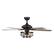 Alt View 3. Parrot Uncle - 52" Industrial Wood 5-Blade 3-Light Metal Ceiling Fan with Remote - Black.