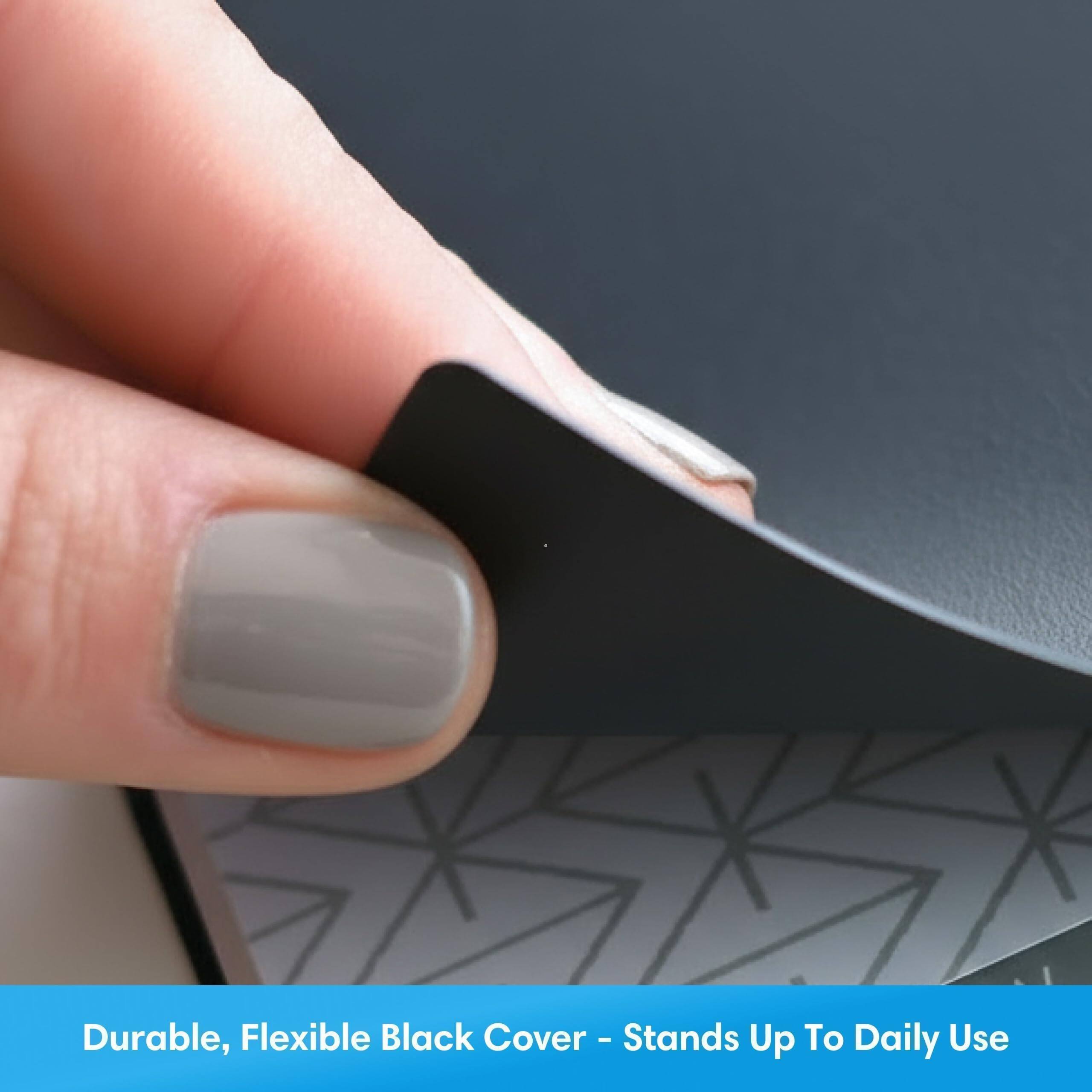 Durable, Flexible Black Cover - Stands Up To Daily Use