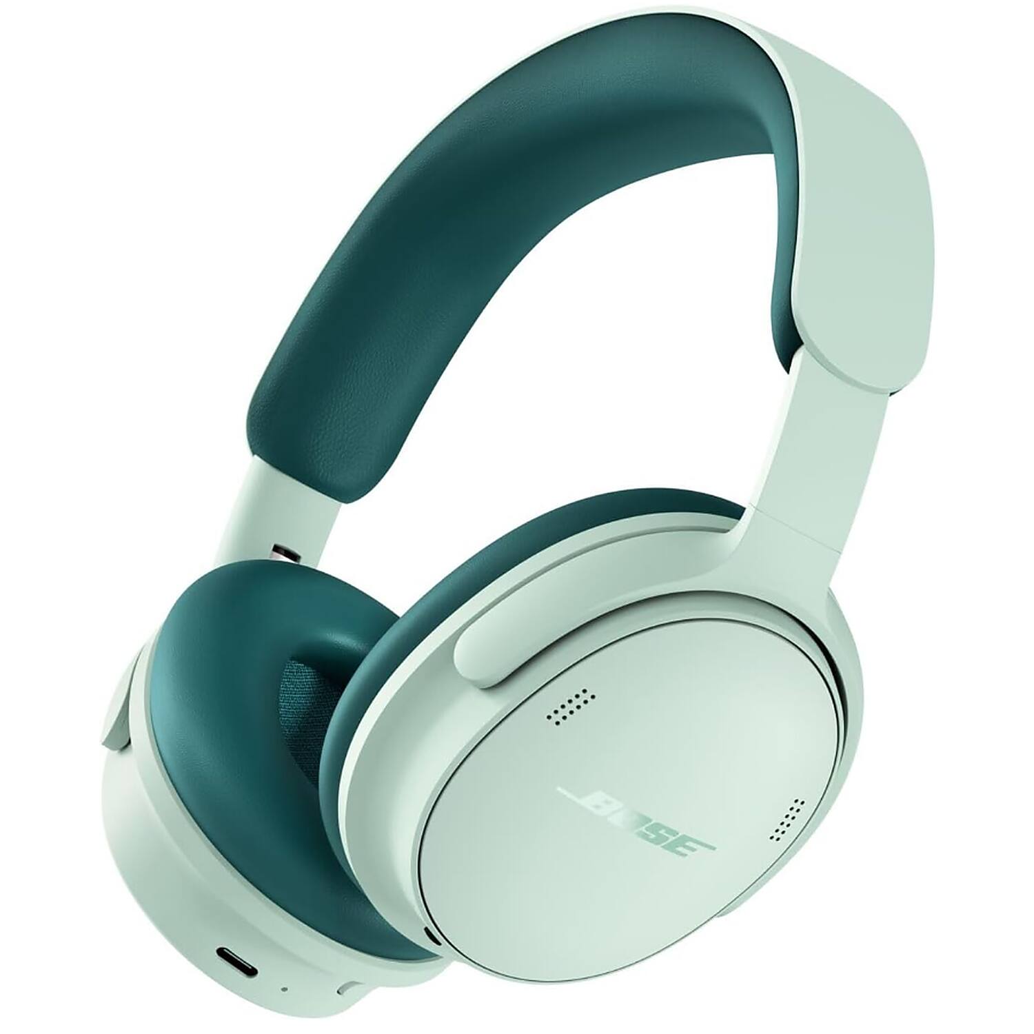 Left. Bose - QuietComfort Headphones 2nd Gen Over-Ear Bluetooth Wireless + 26-Month Extended Warranty Protection - Dewdrop Mint.