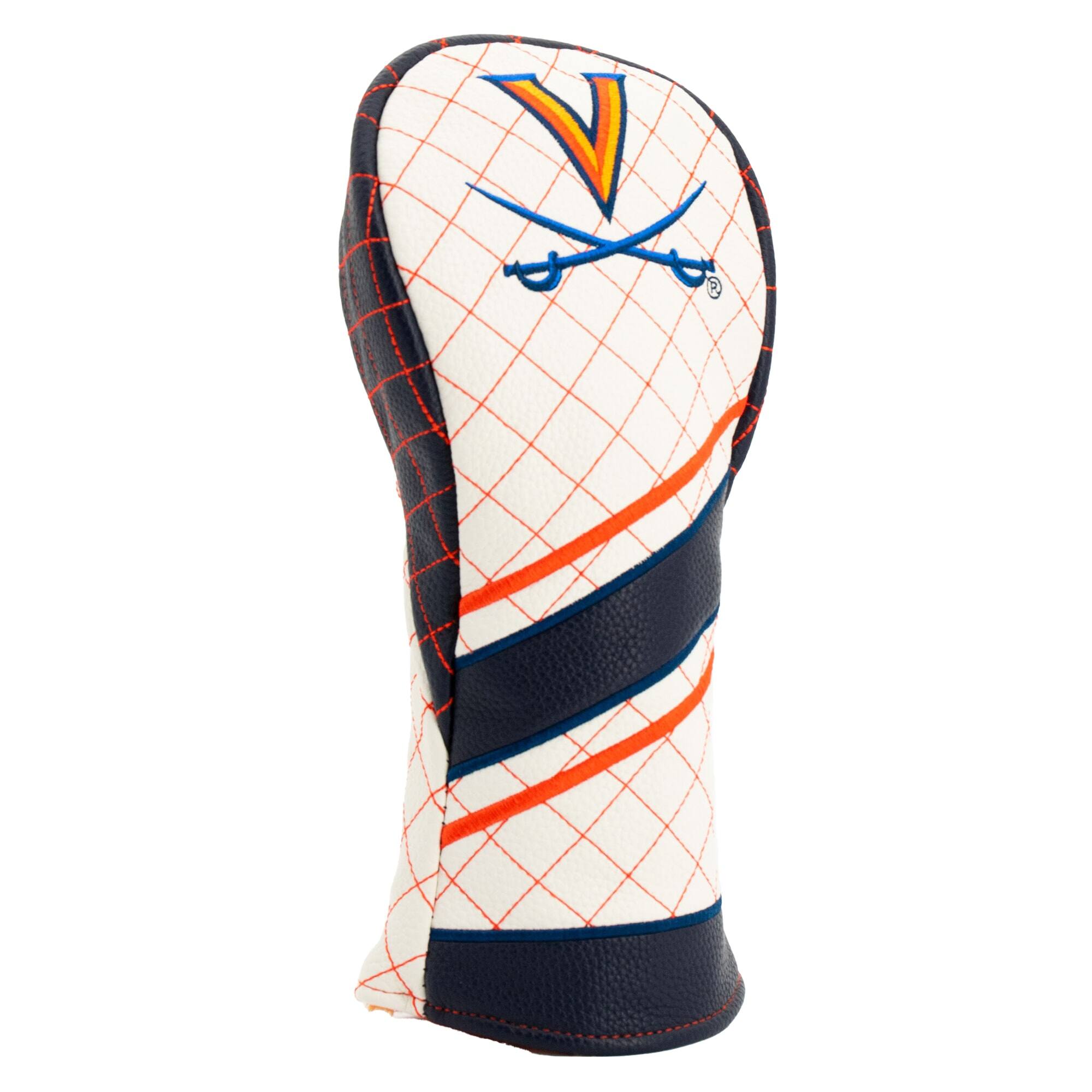 Alt View 2. Team Golf - Virginia Cavaliers Striped Quilted Fairway Headcover - Multicolor.