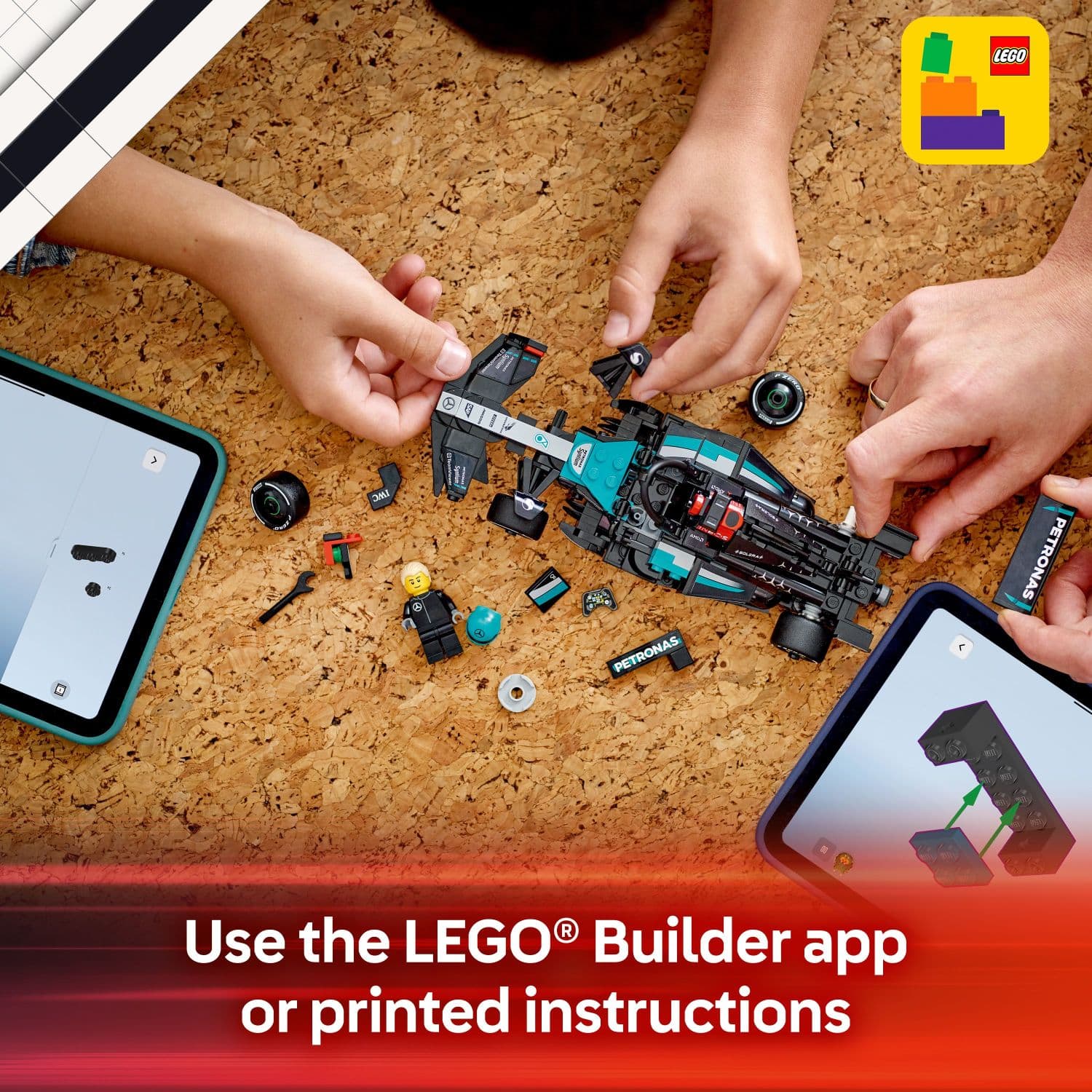 LEGO Builder app or printed instructions