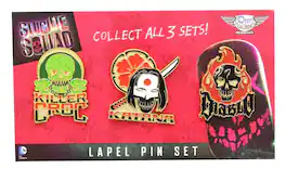 DC Comics - Suicide Squad Lapel Pin 3-Pack, Set 2 - Purple