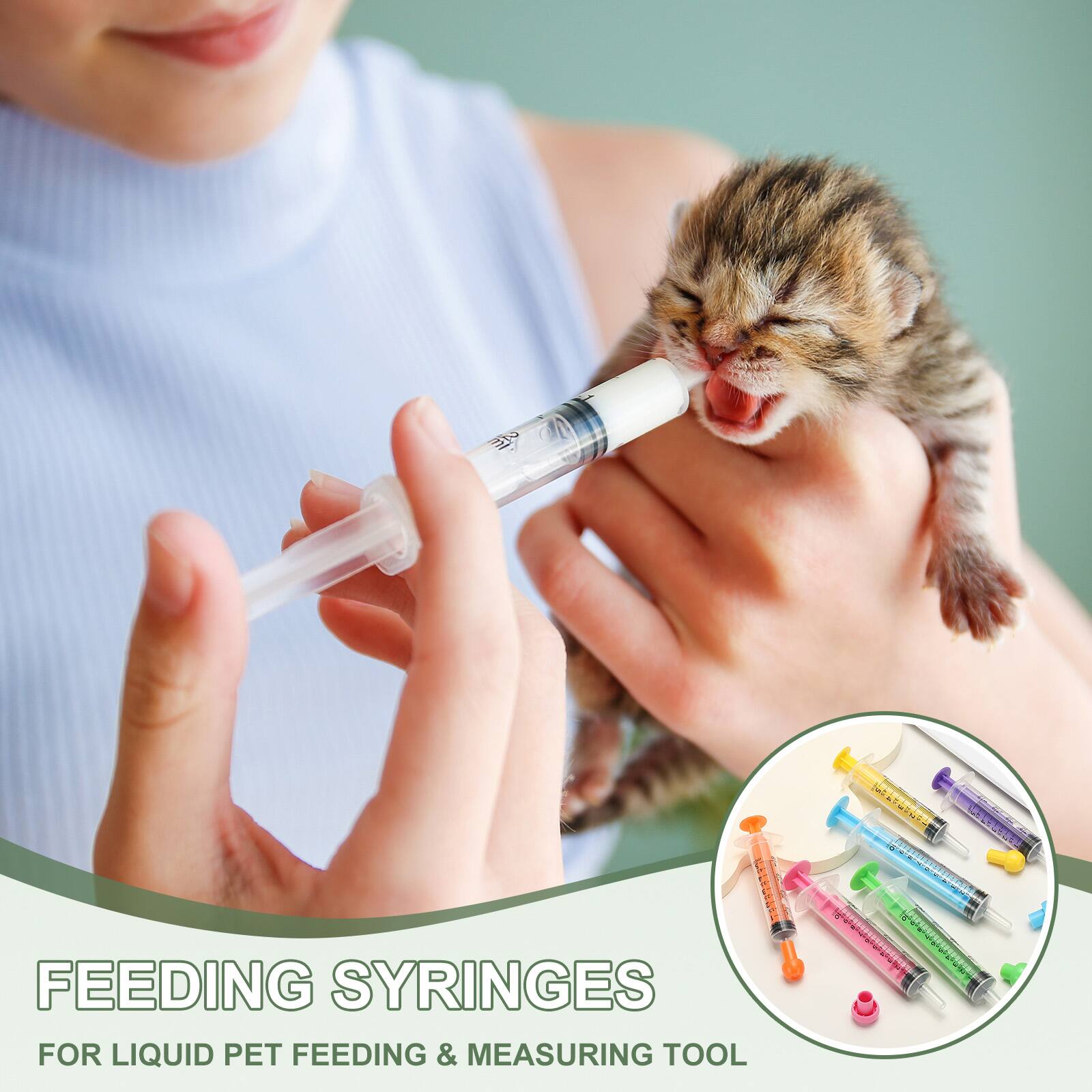 FEEDING SYRINGES  
FOR LIQUID PET FEEDING & MEASURING TOOL