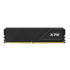 Front. XPG - ADATA XPG GAMMIX D35 32GB DDR4 RAM, CL16 PC4-25600 3200MHz 288-Pins UDIMM Desktop Memory - Black Heatsink - Single Tray - Black.