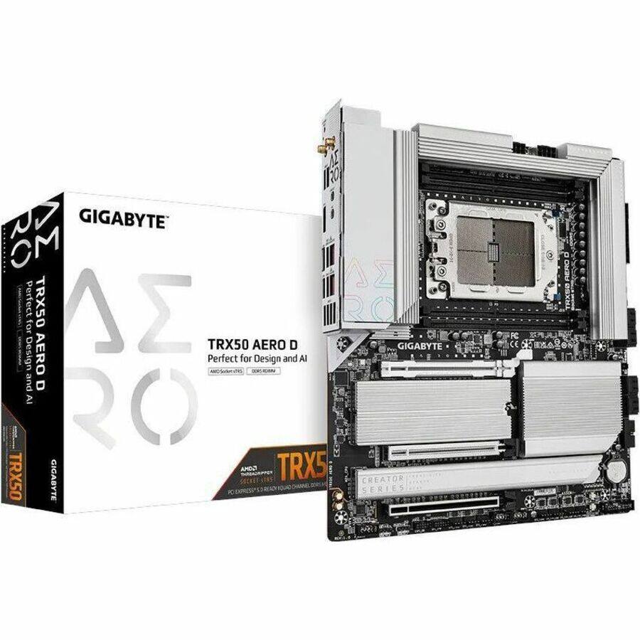 GIGABYTE TRX50 AERO D  
Perfect for Design and AI  
GIGABYTE TRX50  
CREATOR SERIES  
PC DIMMLESS 5.0 READY QUAD CHANNEL DDR4