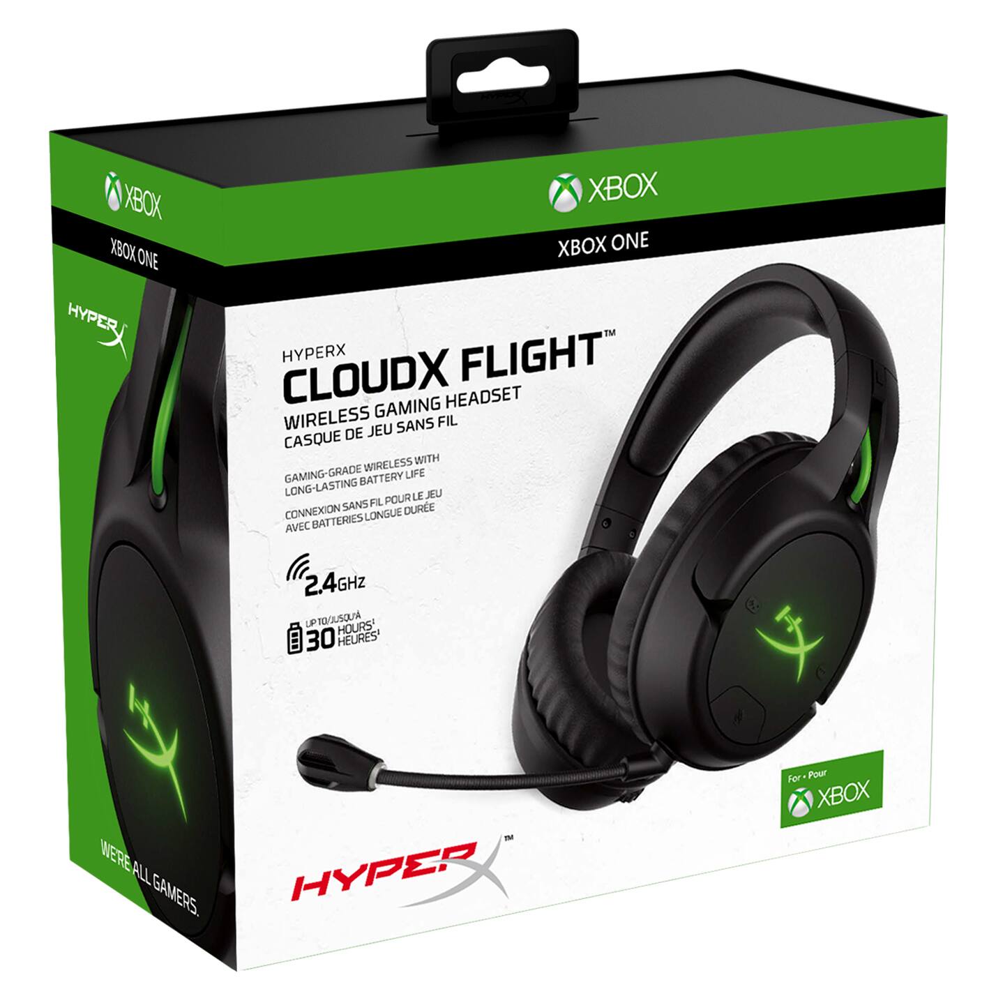 Alt View 15. HyperX - CloudX Flight Wireless Gaming Headset for Xbox X|S and Xbox One - Black.