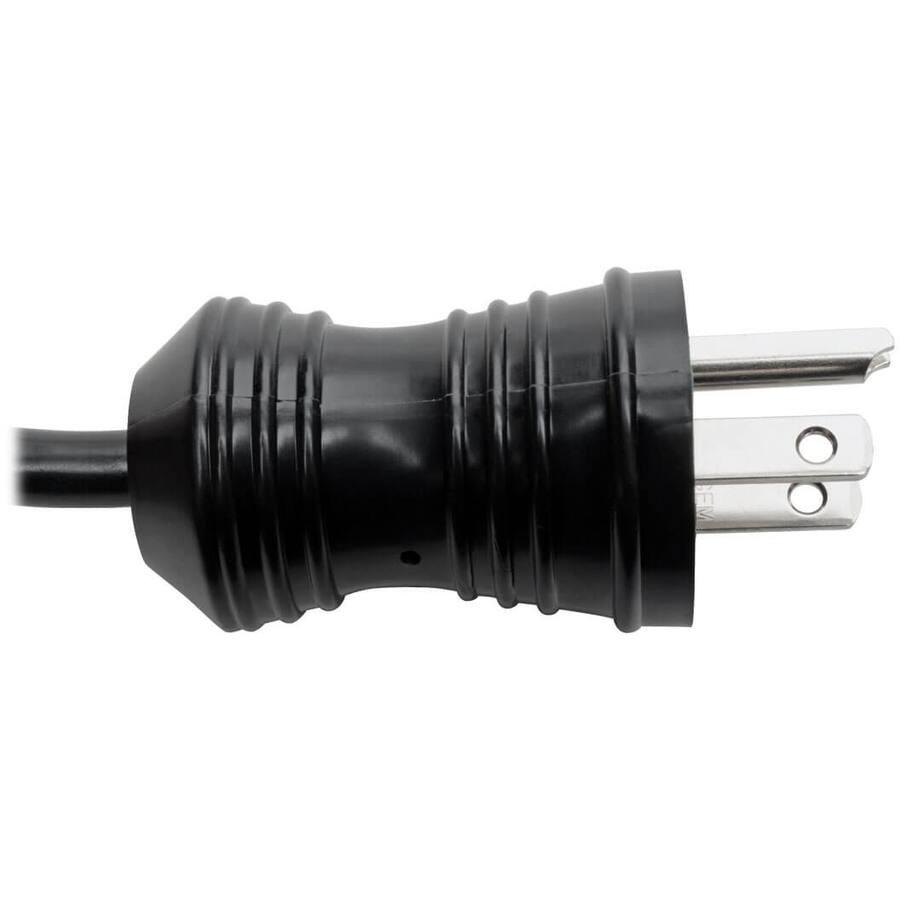 Alt View 5. Tripp Lite - Eaton Tripp Lite Series Hospital-Grade Power Cord, NEMA 5-15P to Locking IEC C13 - Green Dot, 10A, 125V, 18 AWG, 10 ft. - Black.
