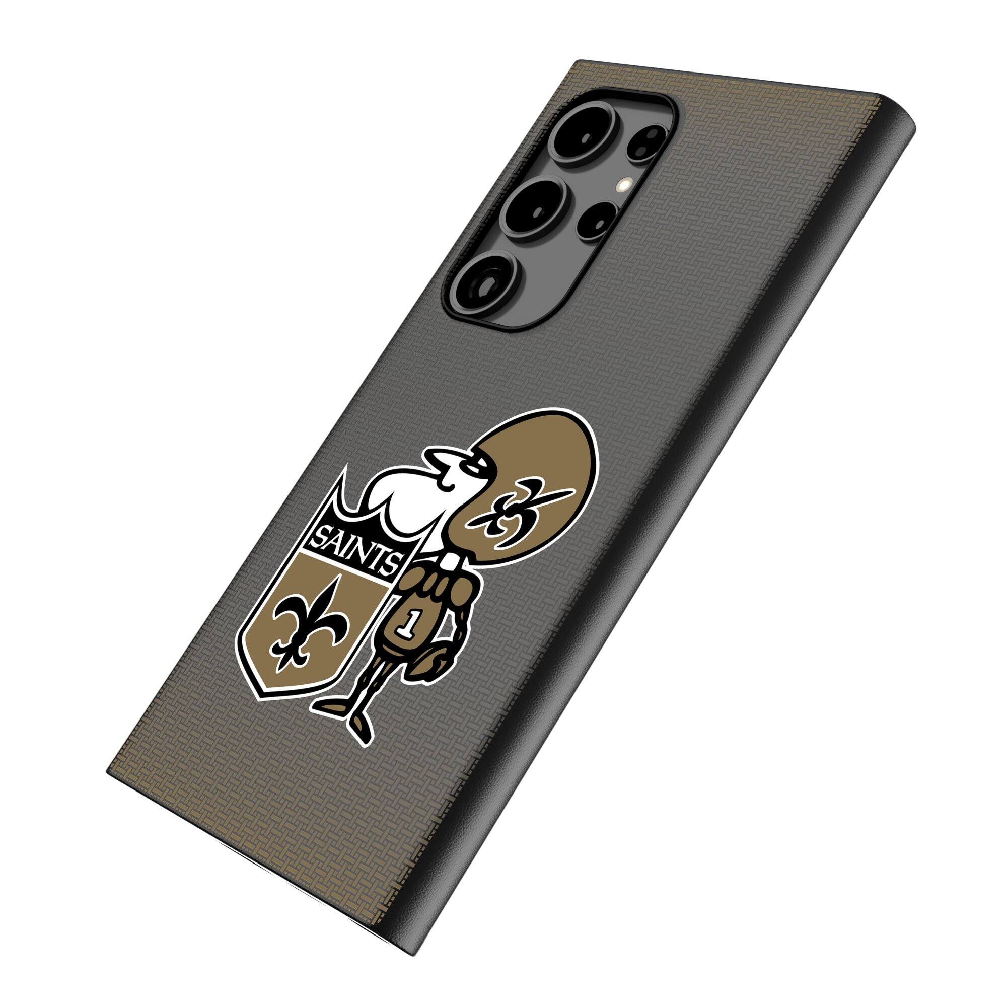 Alt View 1. Keyscaper - New Orleans Saints Historic Collection 1967-1984 Magnetic Bump Case - S24 - Black.