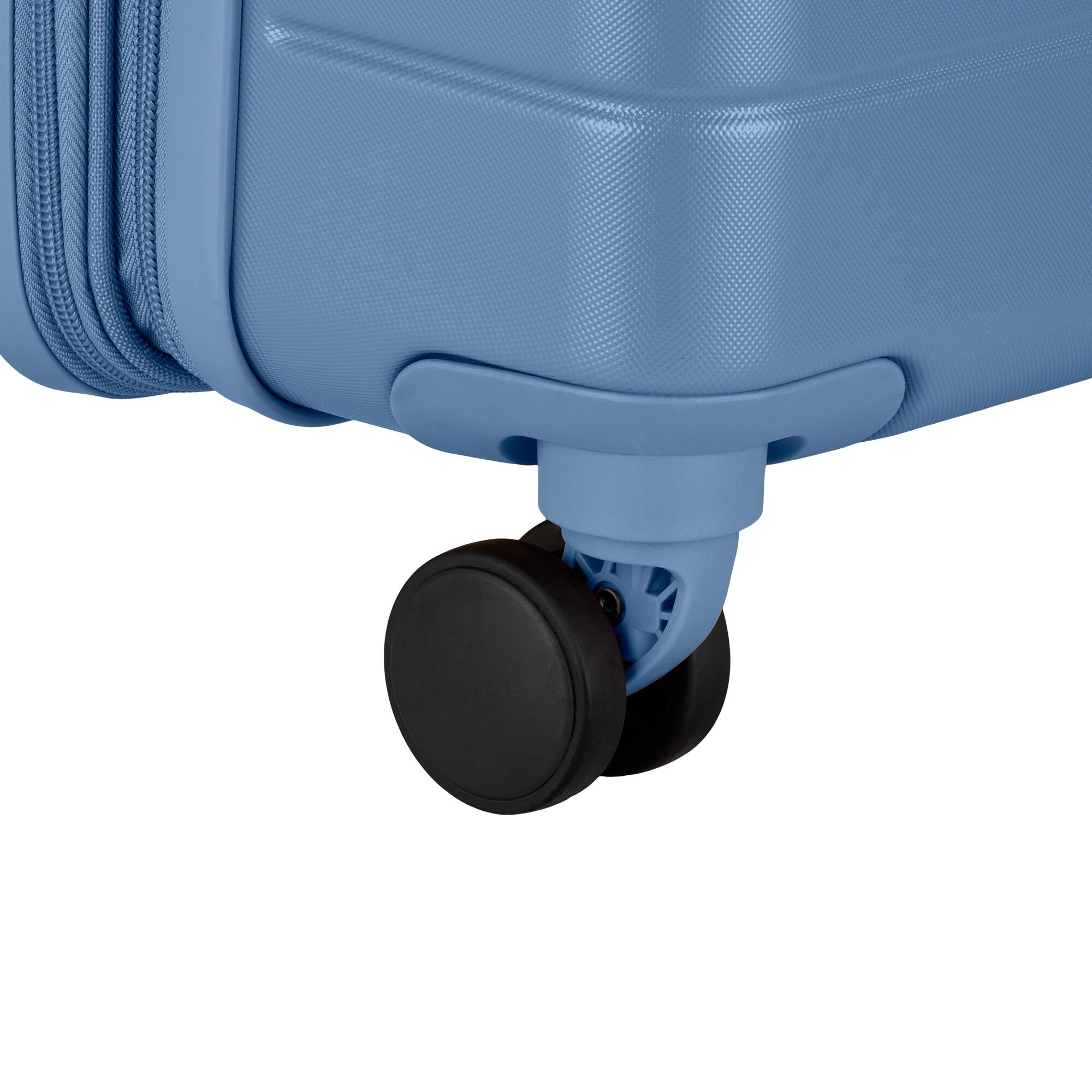 Alt View 7. Bugatti - Munich 3 Piece Hardside Luggage Set with Expansion - Blue.