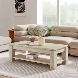 Hollis Coffee Table by Modway - Travertine