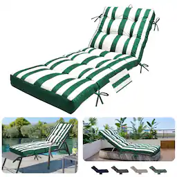 Green and White Stripes