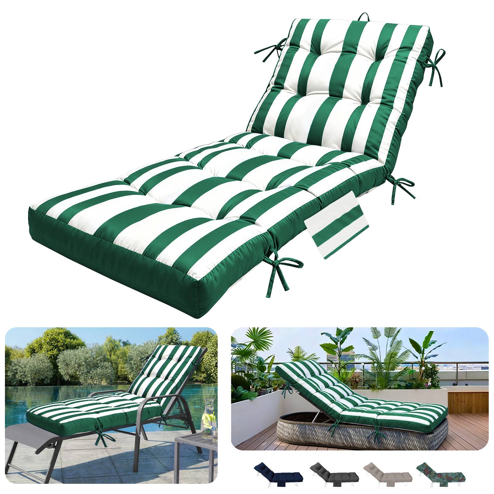 Green and White Stripes