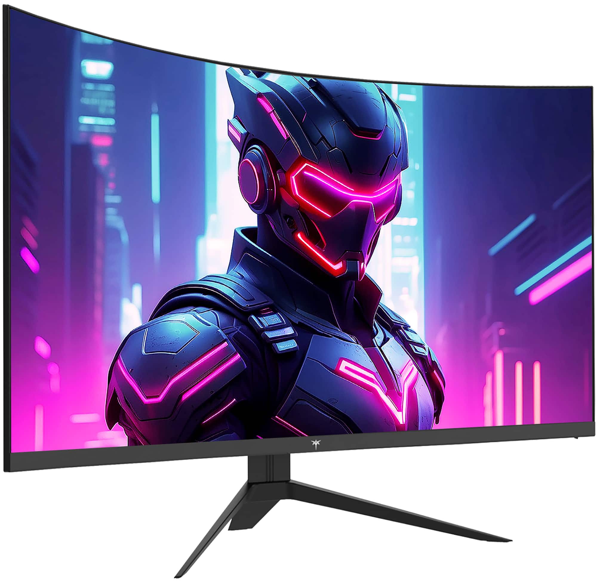 Left. KTC - H32S17F 32" HVA 1500R Curved Gaming Monitor with Adaptive Sync, 240Hz FHD 1080p, VESA, HDR10, 2x HDMI 2.0/DP 1.4 - Black.