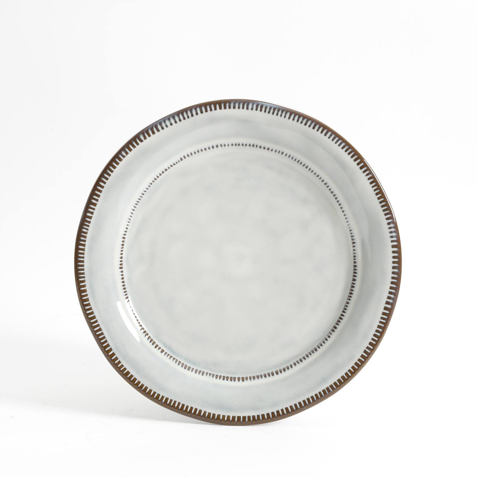 Alt View 7. Gibson - Gibson Elite Terranea 12 Piece Stoneware Dinnerware Set in White, Service for 4 - White.