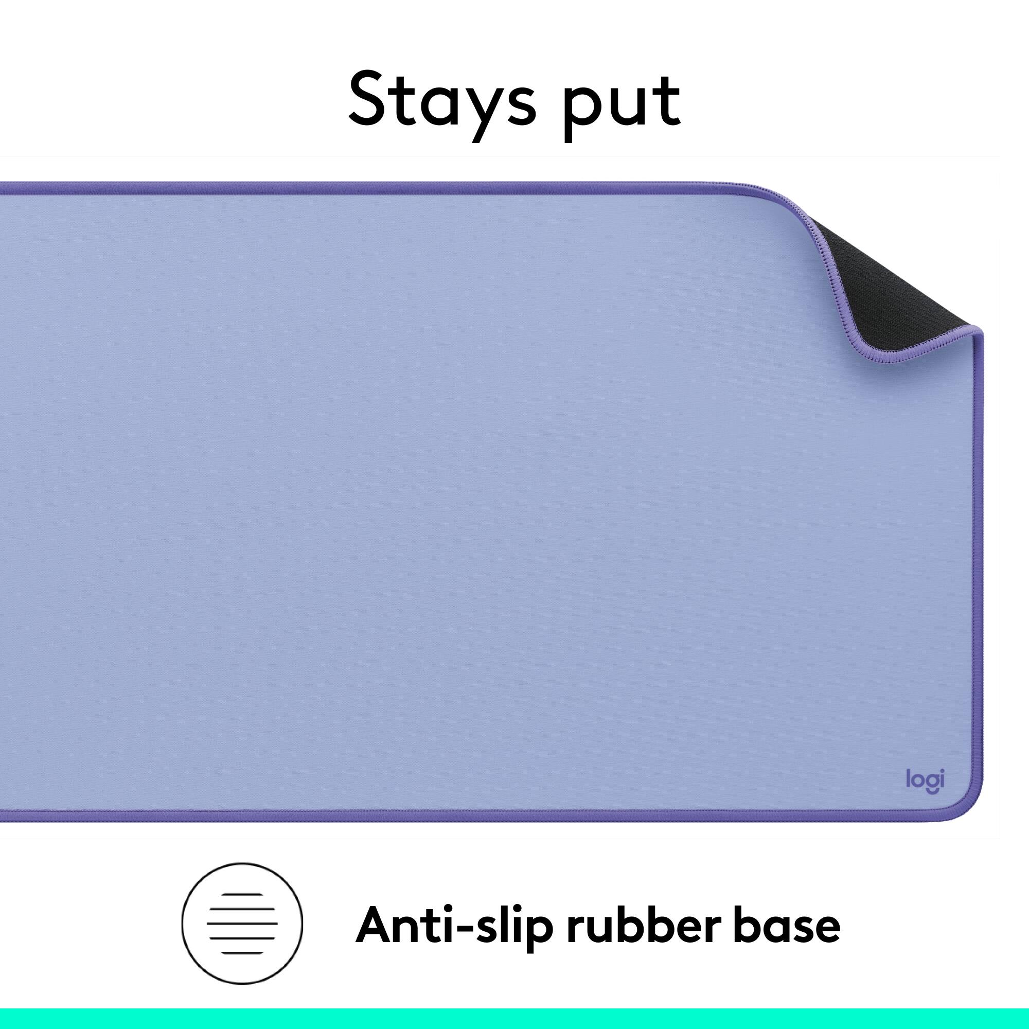 Stays put logi Anti-slip rubber base