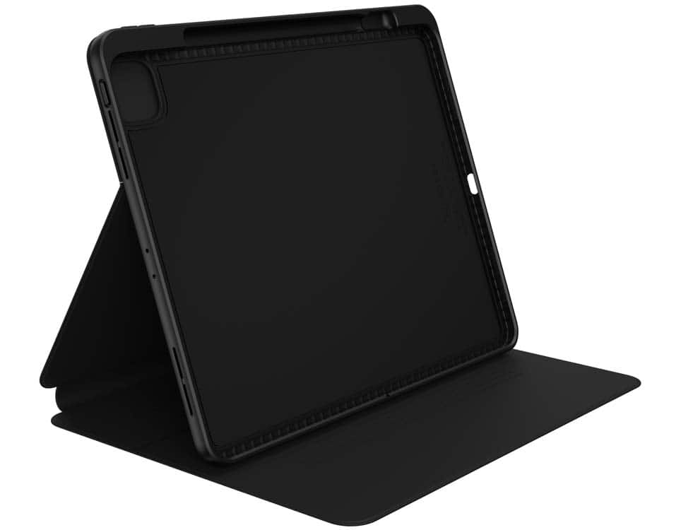 Left. Speck - Speck Presidio Pro Folio Case for Apple iPad Pro 12.9 Inch 3rd / 4th Gen - Black - Black.